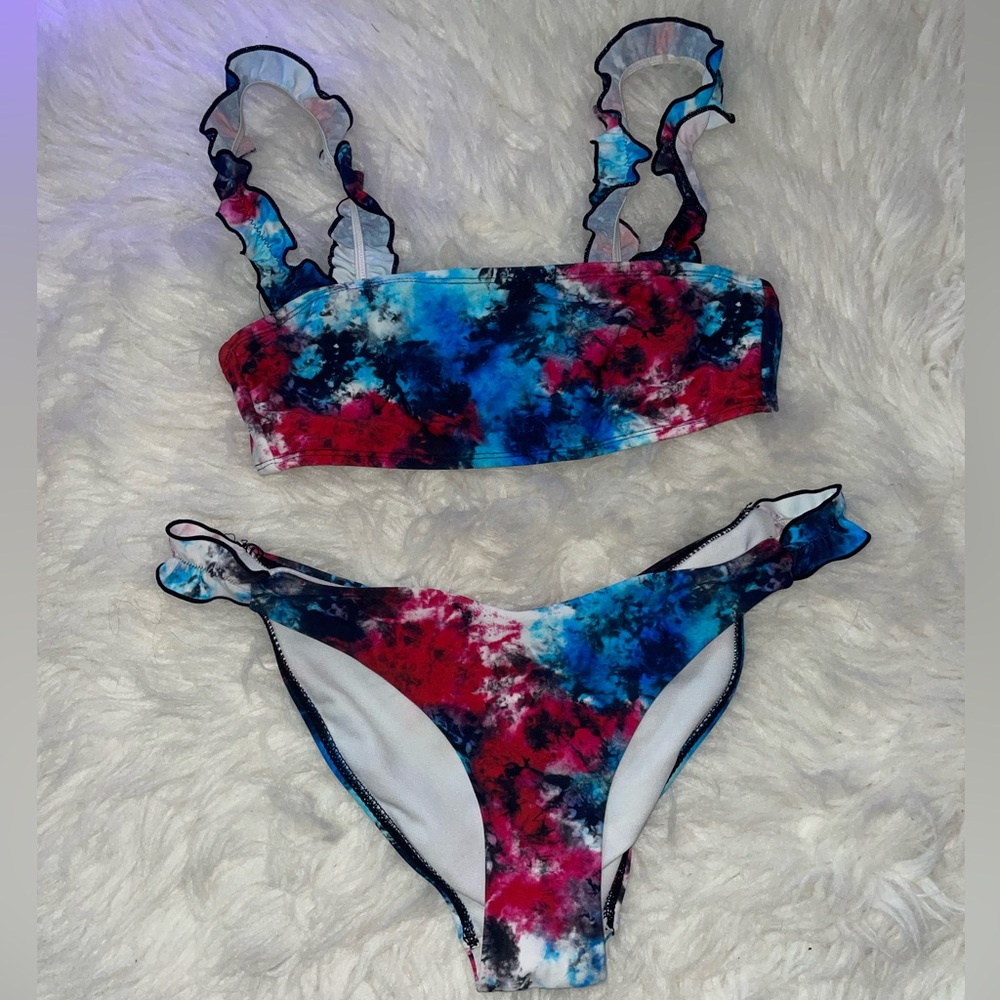 NOBO tie-dye bikini, S top M bottoms